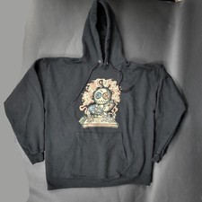 Rodeo Smoke Shop Peter Muller Voodoo Doll Hoodie Sz Large Hanes Ultimate Cotton