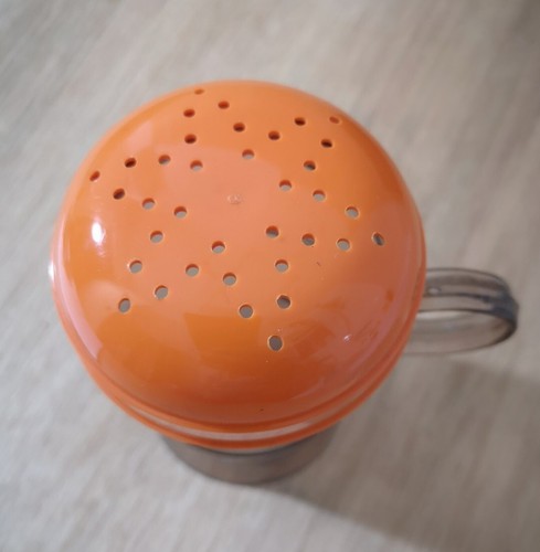 Mid Century SUGAR SHAKER ERIK KOLD Danish Scandinavian Plastic Orange Retro RARE - Picture 2 of 7