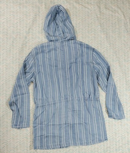 Chaqueta para mujer Walter Baker azul a rayas Dani pequeña nueva con etiquetas - Imagen 7 de 7
