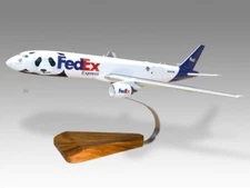 Boeing 777F FedEx Panda Desk Wood Airplane New Model Small Scale 1/200