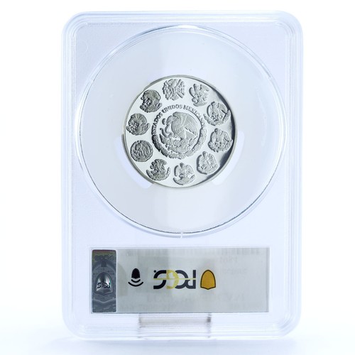 Mexico 10 pesos Millennium Series Architecture PR69 PCGS silver coin 1999-2000 - Picture 2 of 2