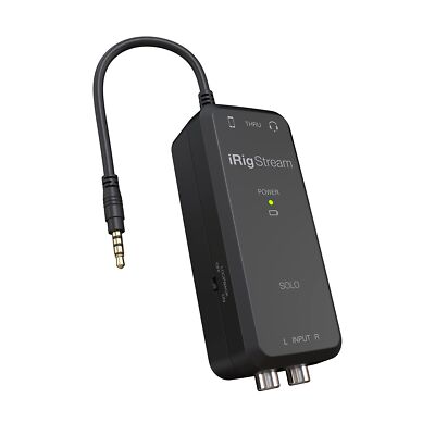 IK Multimedia IRIG Stream Solo Audio interface talk app compatible