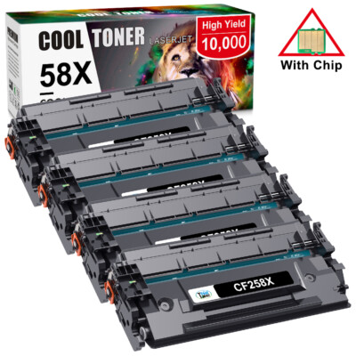 CF258X 58X Toner Replacement for HP 58X LaserJet Pro M404n M404dn M428fdw LOT