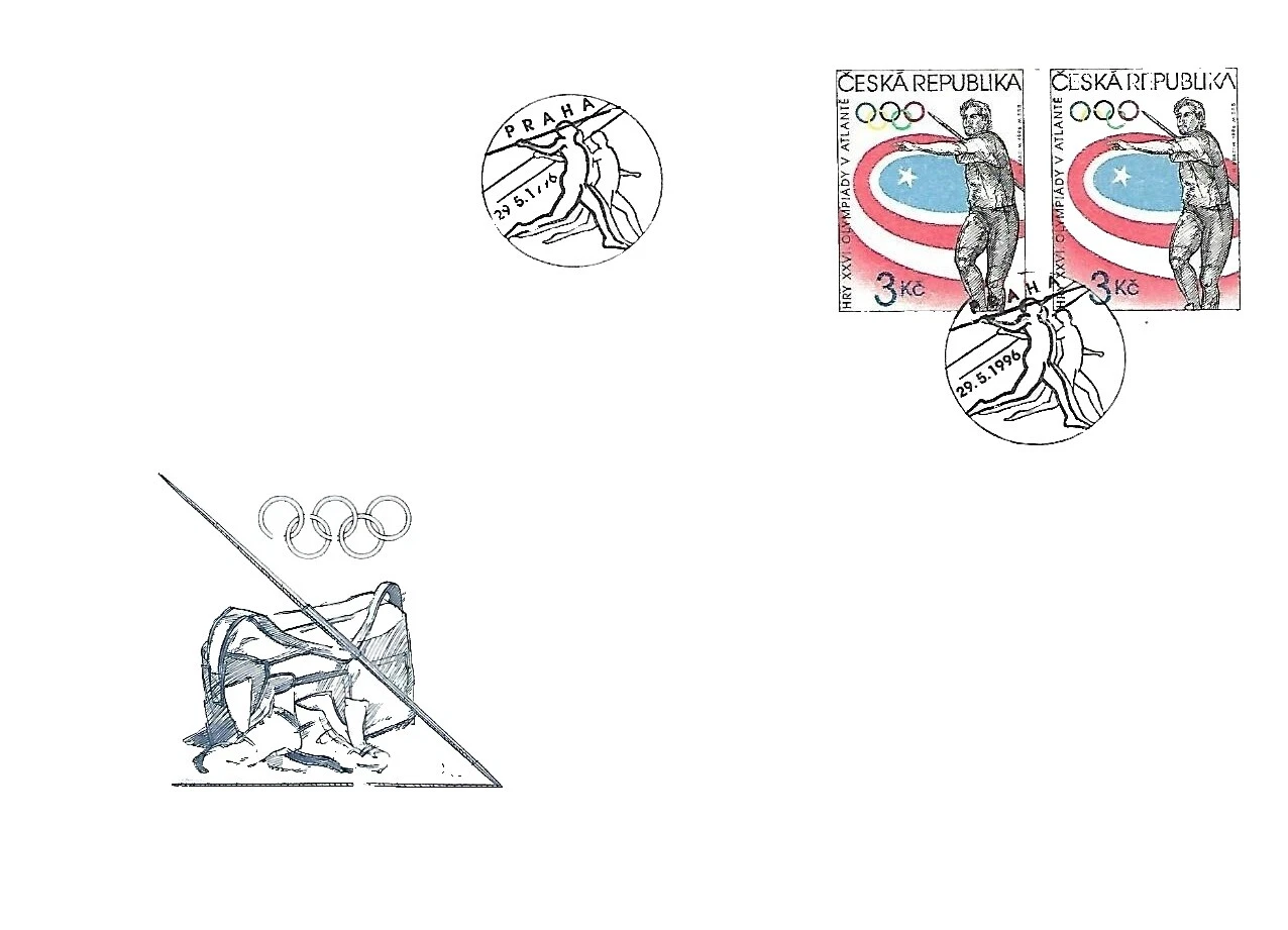 Juegos Olímpicos Czech & Checoslovaquia sellos sobre de Primer Día