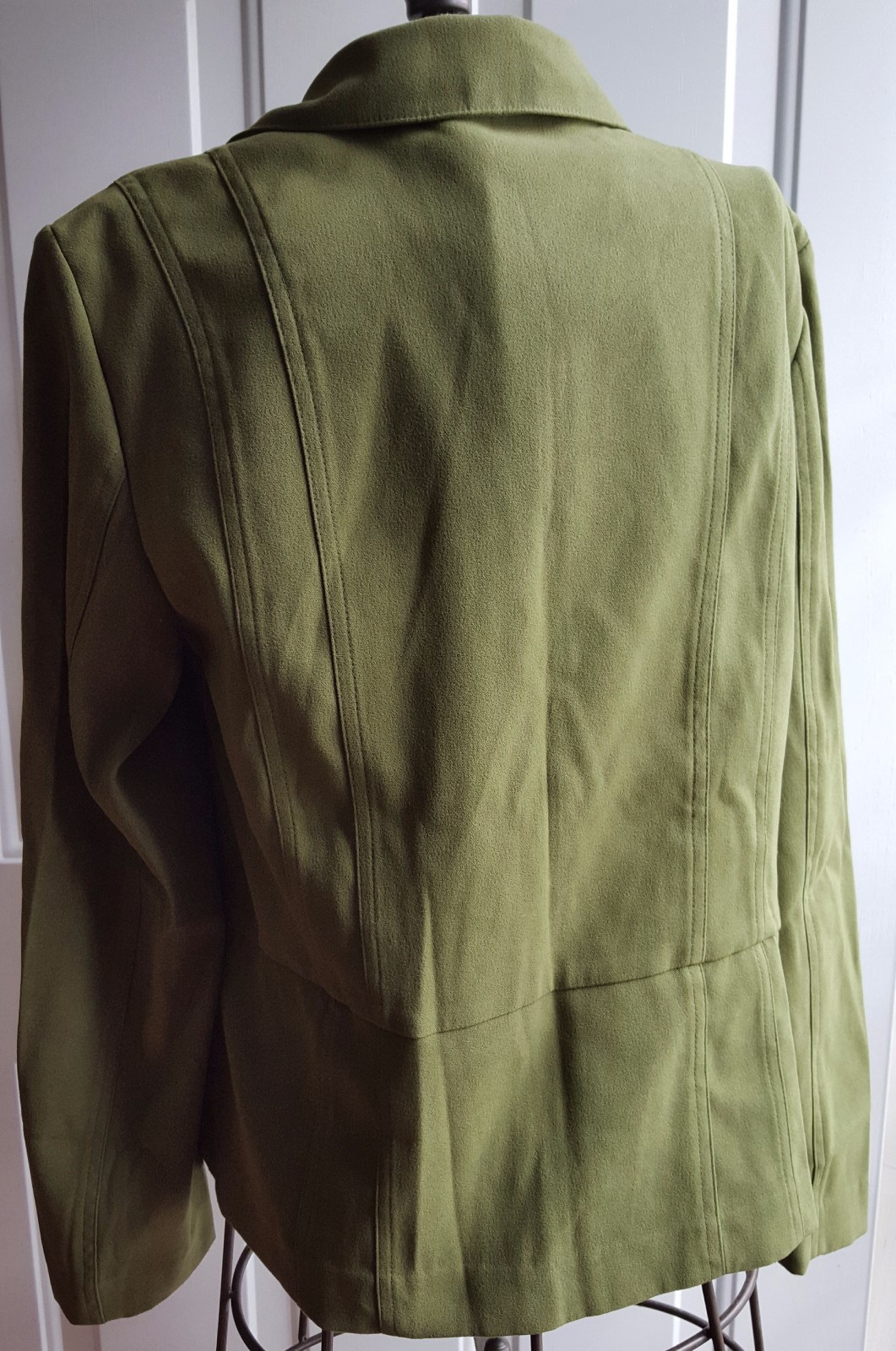 JM Collection Petite Jacket 14P Zipper LS WPL8046 Coat Women's Dressy