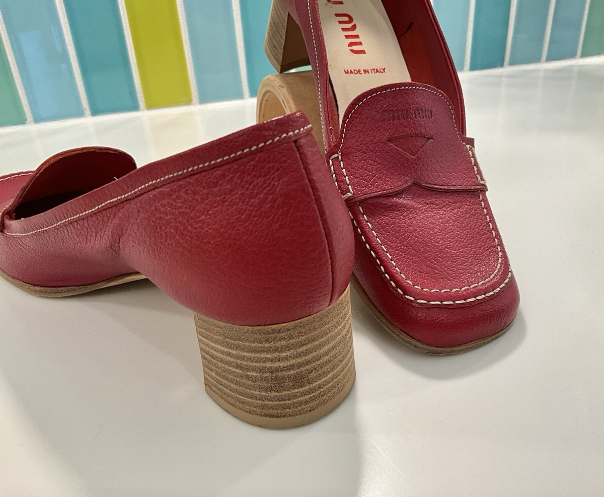 靴 miumiu archive 90s square toe loafers s-l400.jpg