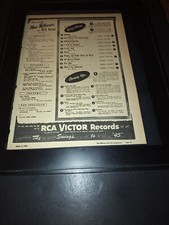 RCA Victor Records Rare Original 1950 Chart Promo Poster Ad Framed! #2