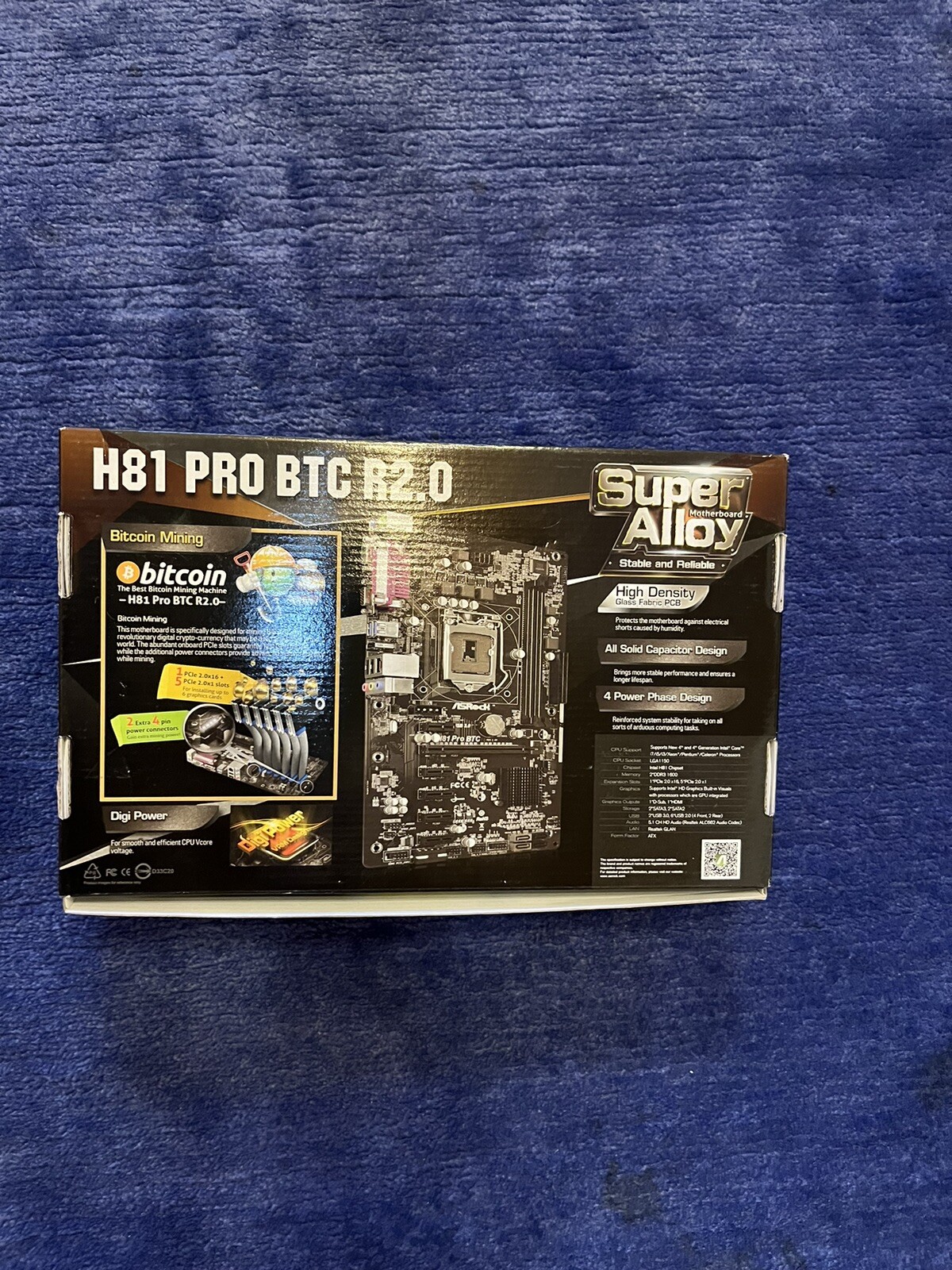 ASRock H81 PRO BTC R2.0 Motherboard Super Alloy