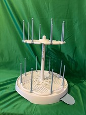 Munchkin High Capacity Baby Bottle Drying Rack with baby bottles- PRE OWNED