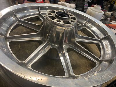 Polished Rear Mag Wheel Sportster Dyna 3/4 3.00x16 Stock Harley