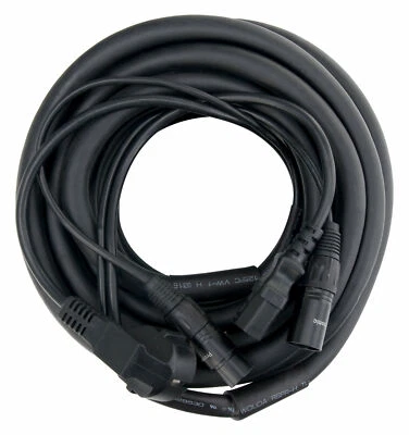 PRONOMIC Innovador Cable PA de 10m suministra corriente y señal de audio a altavoces activos