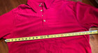 VTG 80's JCPenney Pullover Shirt Mens XL Red Velour Collared Buttons L-Sleeves — photo 8