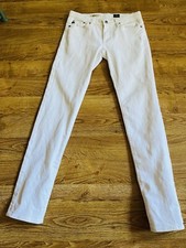 AG ADRIANO GOLDSCHMIED White THE STILT CIGARETTE LEG Slim Leg Jeans Sz 27