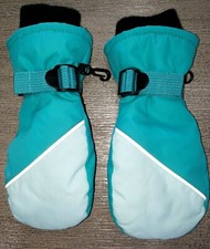 girls boys ALL IN MOTION winter MITTENS GLOVES size 4 to 7 ADJUSTABLE CUFFS NICE