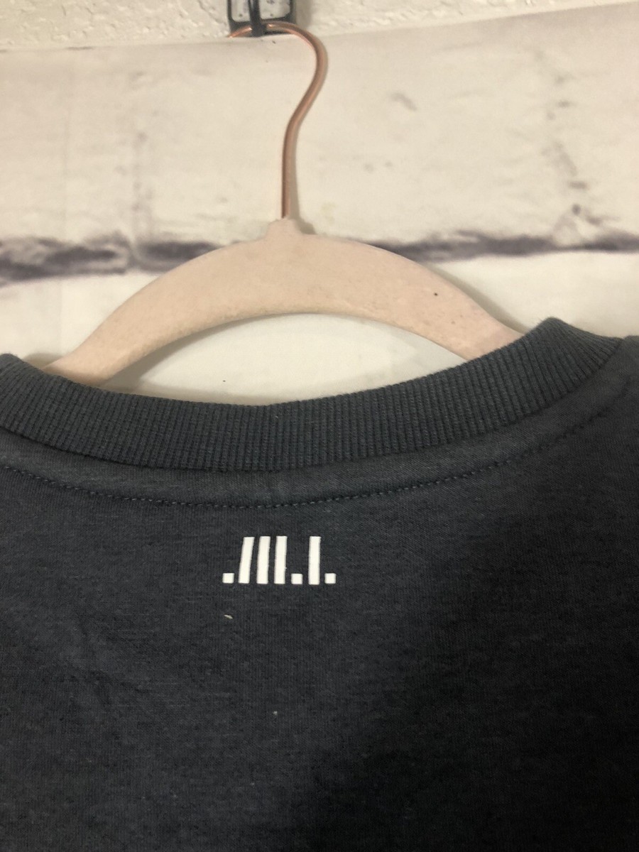 New York Jill Stuart Womens Gray Short Sleeve Shirt Size M
