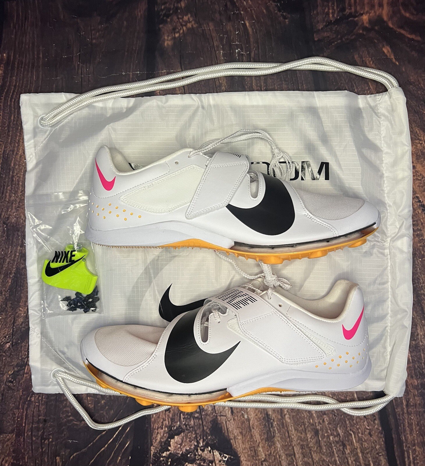 Nike Air Zoom LJ Elite White Long Jump Track Cleats CT0079-101 Size 13 New
