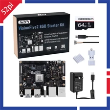 VisionFive 2 Single Board Computer 8G Starter Kit with WiFi SD Card Power