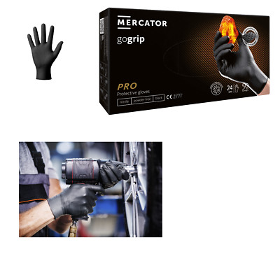 50 - 500 Mercator GoGrip Nitril-Handschuhe Grip Einweghandschuhe Werkstatt KFZ