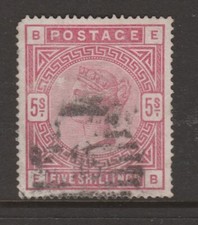 Great Britain 1883 5/- Rose  Sg 180 CV£250