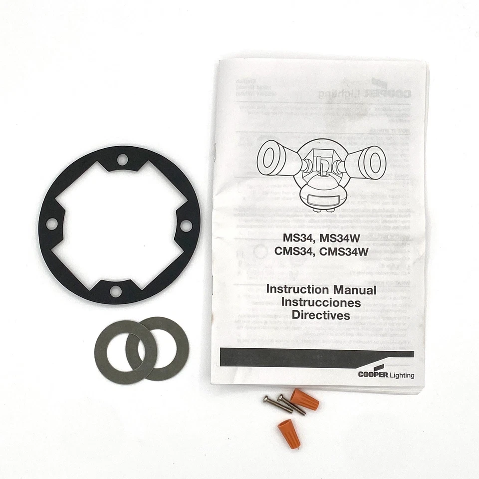 Cooper Lighting MS34 110 Degree Motion Detection Floodlight AC Wall Mounted - Image 3 of 4