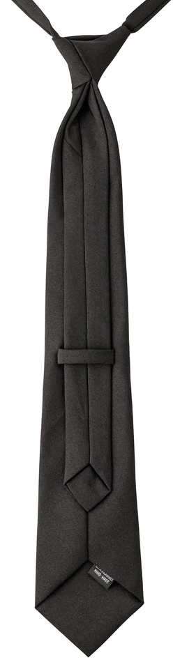 Verstellbare Krawatte vorgebunden mit Verschluss Security Schlips schwarz Binder - Bild 2 von 4