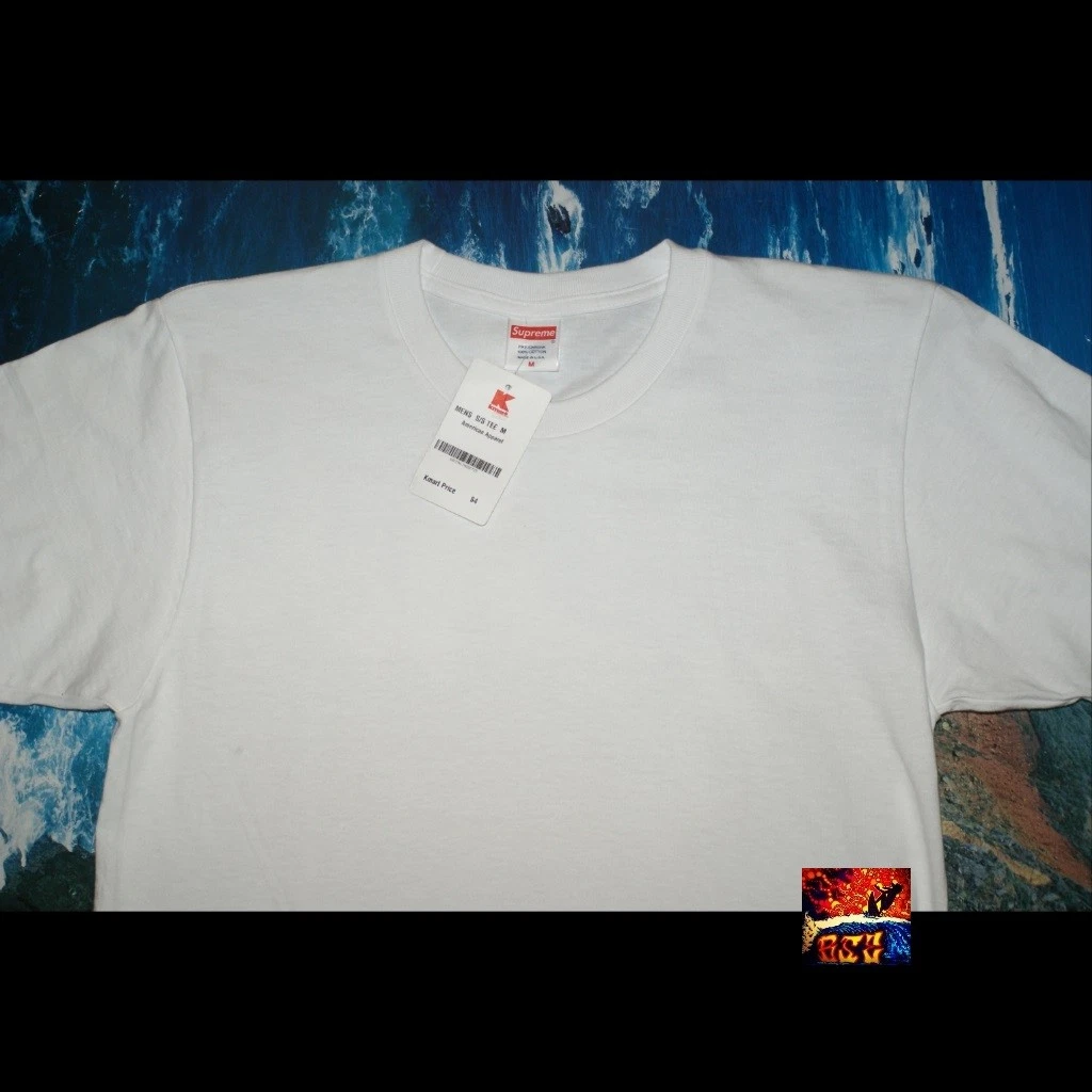 Supreme Blank Tee - White - Size Medium T-Shirt DS Box Logo K-Mart