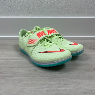 Nike High Jump Cleats Mens 9.5 Green Elite Track & Field 806561-700 NEW