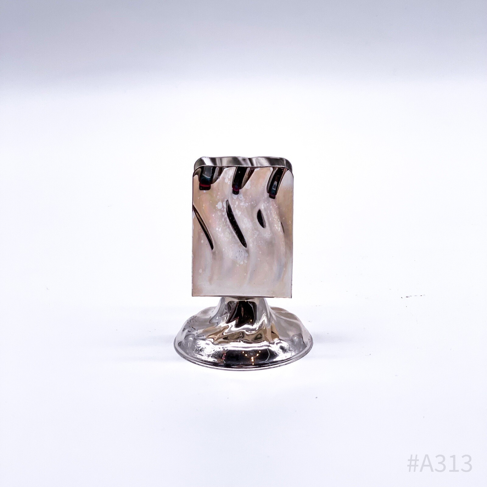 Soporte Para Servilletas Vintage En Pie, Plateado | 7cm De Altura