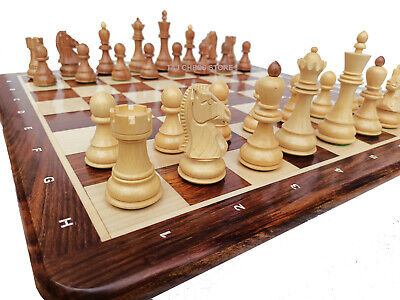 Dubrovnik Chess Pieces in Golden Rosewood Reproduction of 