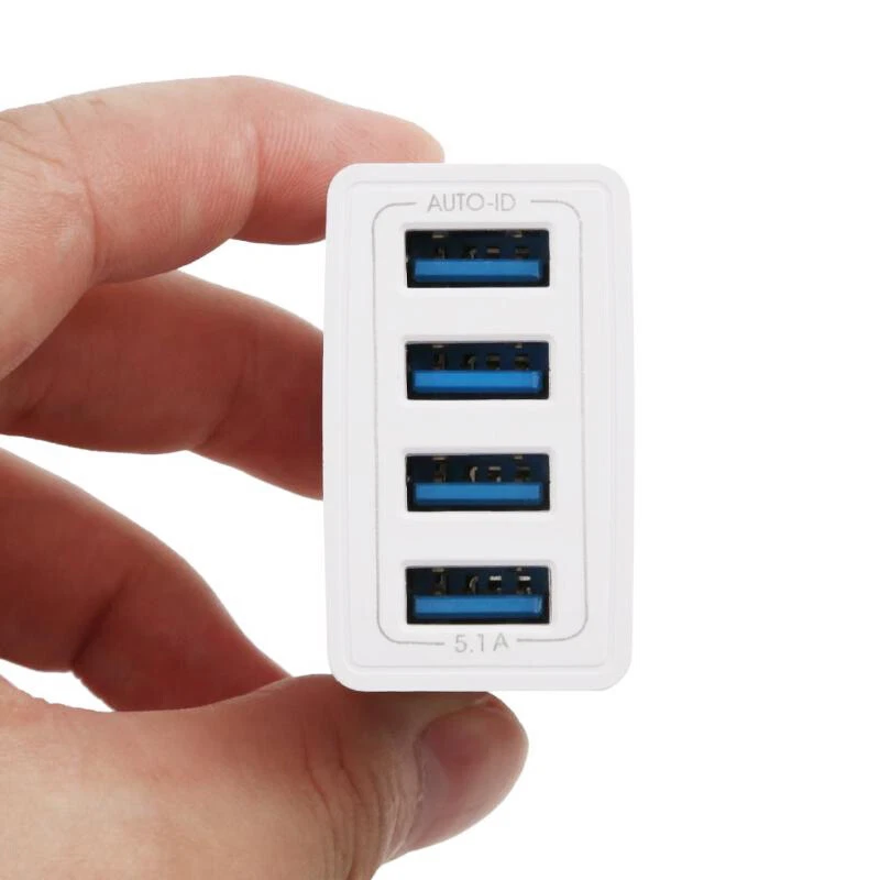 10x 4-Port USB Wall Charger QC 3.0 Fast Charging Power Adapter Plug Home Travel - Image 3 of 4