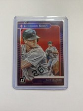 2021 Donruss Baseball Matt Chapman Diamond Kings Holo Red Parallel #11 Oakland