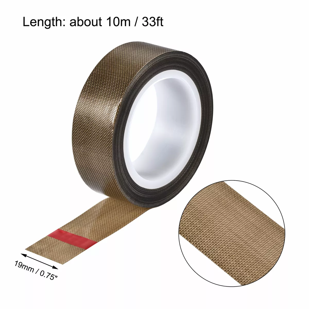 Heat Resistant Tape High Temperature Adhesive Tape 19mm Width 10m