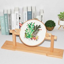 Verstellbarer Stickständer Tisch Kreuzstich Rahmen Gestell Holz Handarbeit DHL