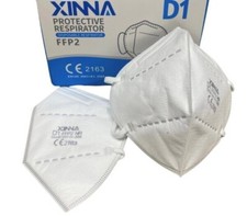 1x Xinna FFP2 Protective Respirator Disposable Masks, individually wrapped 10pcs