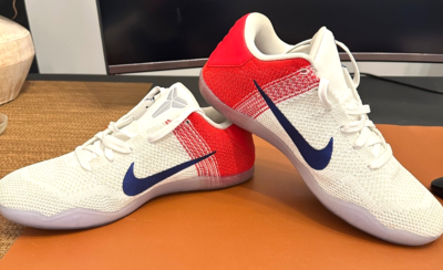 Size 12 - Nike Kobe 11 Elite Low USA Red White Blue Excellent