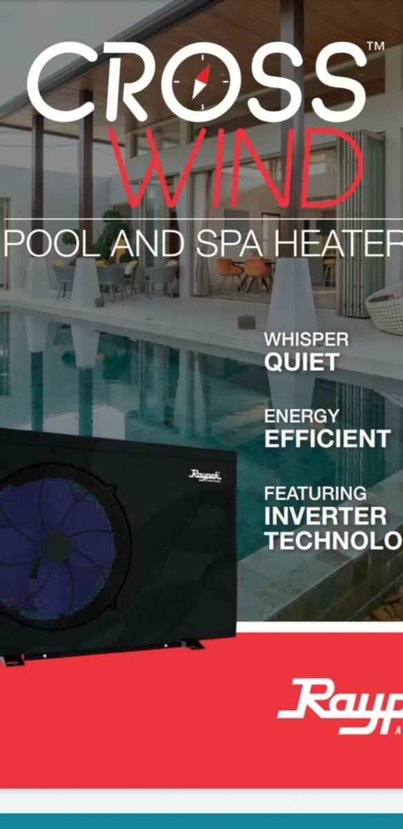 Raypak A Rheem Company Crosswind Pool Spa Heat Pump 50-I 44,750 BTU Heat  u0026amp; Cool | eBay