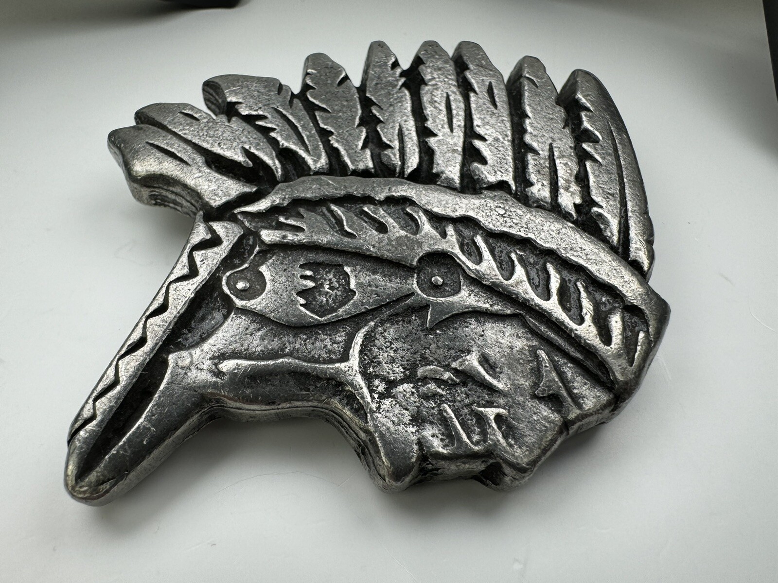 Metal Native American Apache Indigenous Indian He… - image 2