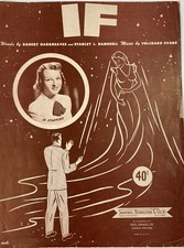 IF with Jo Stafford from Hargreaves  Damerell 1950 Sheet Music