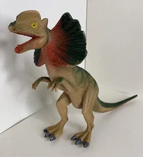 Dinosaur Dilophosaurus Prehistoric Figure Toy Vintage 13" long Ankyo Plastic