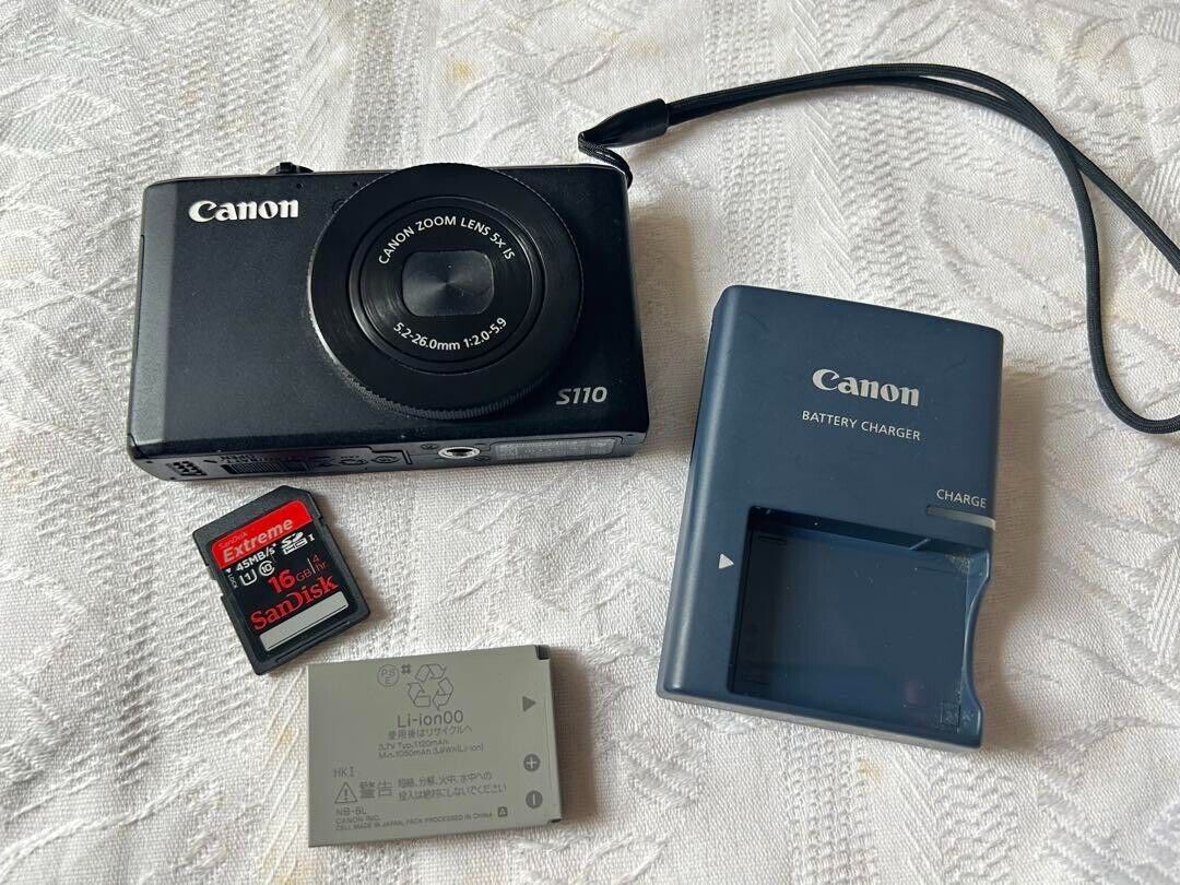 Canon PowerShot S110 12.1MP Digital Camera Black 13803137569 | eBay