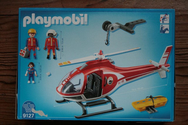 playmobil 9127 mountain rescue helicopter