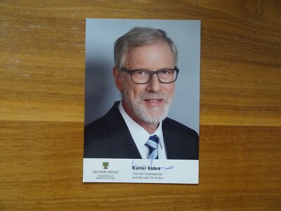 Rainer Robra Autogramm AK Autogrammkarte Politik Politiker CDU Sachsen-Anhalt