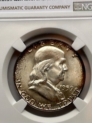 1959 D Franklin Half Dollar NGC MS66 Scarce in 66 & Above (NGC