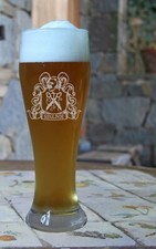 Weizenglas mit Zunftwappen und Name graviert - 24 Berufe zur Auswahl - Bierglas