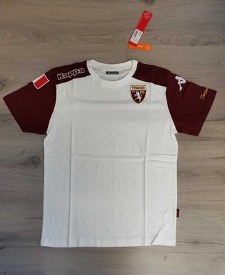 LARGE TORINO T-SHIRT MANICA CORTA ROBE DI KAPPA 2013 2014 BIANCA GRANATA TG