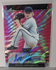 2019 Leaf Metal Draft Pink Wave #BASJ1 Seth Johnson 10/10