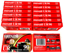 Maxell Blank Audio Cassette Tapes, New, Normal Bias,UR 90 Minutes,14pc,Free Ship