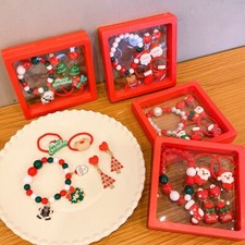 Christmas Children Bracelet Christmas Tree Snowman Charm Kids Decoration Gift