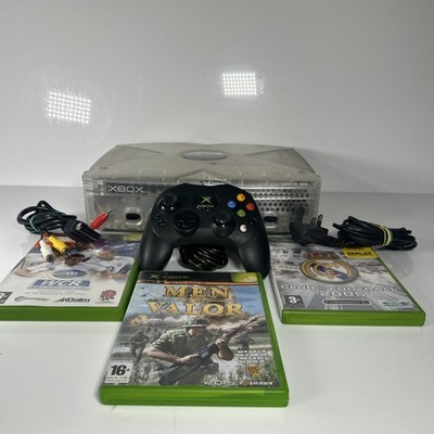 Microsoft Xbox Crystal edition - Full Set Up - Ready To Play + Games