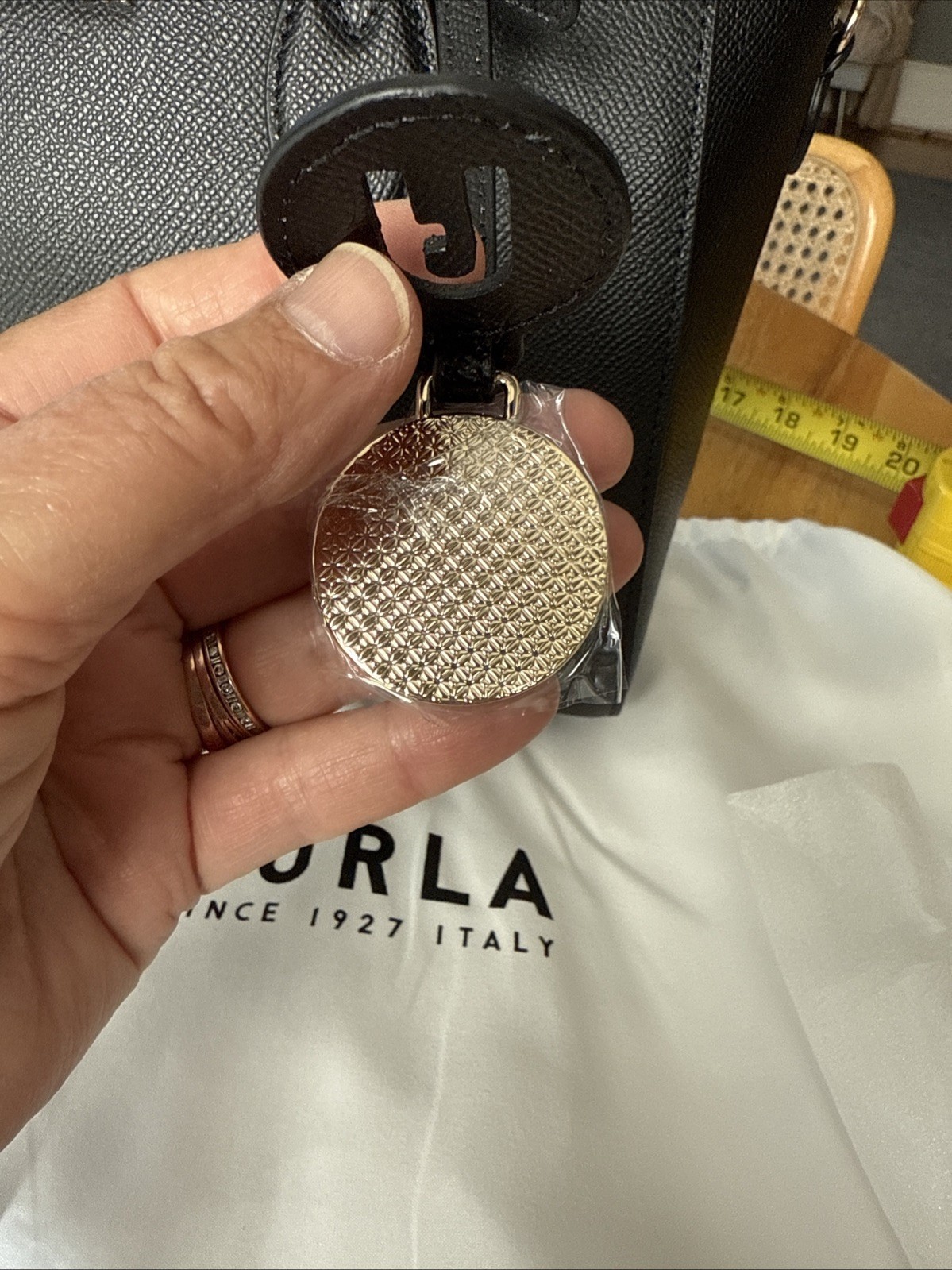 FURLA Minerva Satchel s Nero! BLACK 100% auth. NWT. Very nice Furla Bag🙂